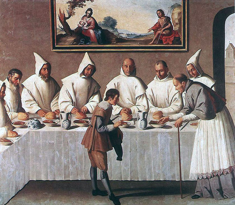 Saint Hugo of Grenoble in the Carthusian Refectory
